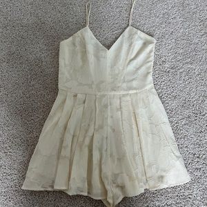H&M Gold Label, Cream Romper, Size 6